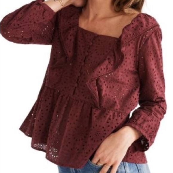 Madewell Eyelet Pom-Pom Top - Picture 5 of 8